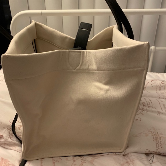 CELINE COTTON CANVAS MEDIUM PHANTOM WHITE - Picture 2 of 6